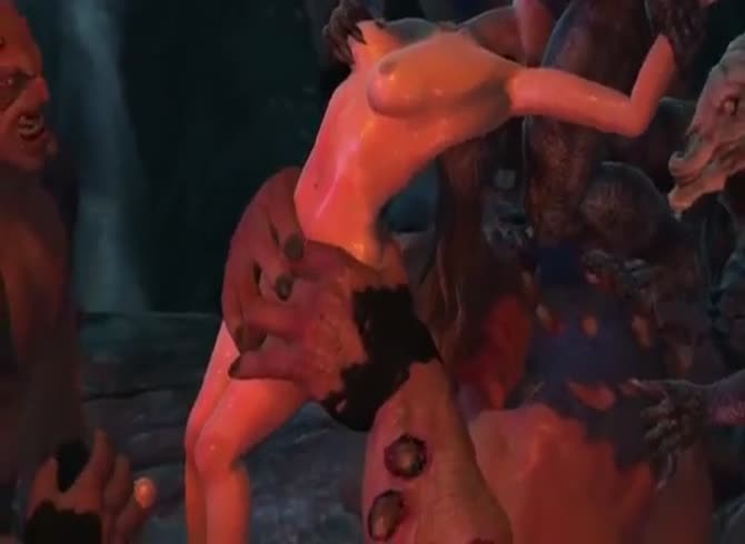 Video :Animals with big dick gangbanging a naked slut